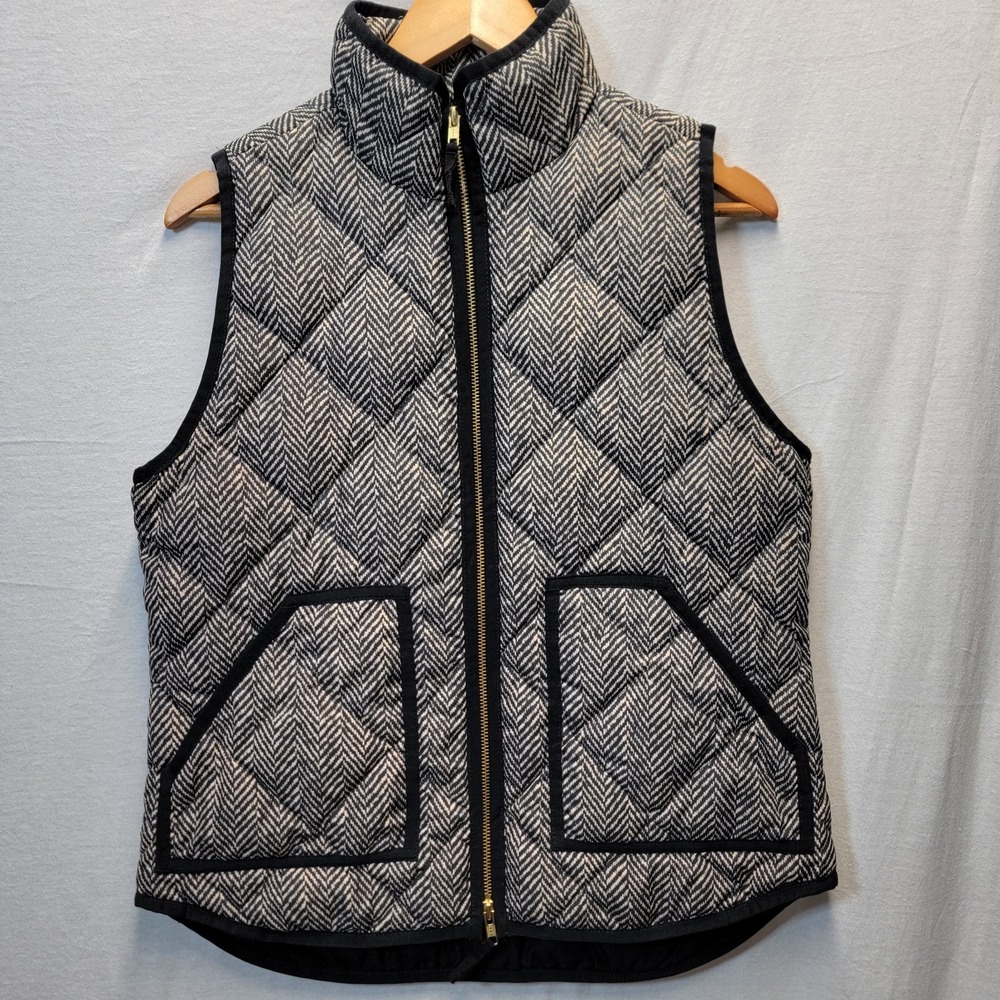 J.Crew Women's Herringbone Quilted Puffer Vest‎ – Size Small
